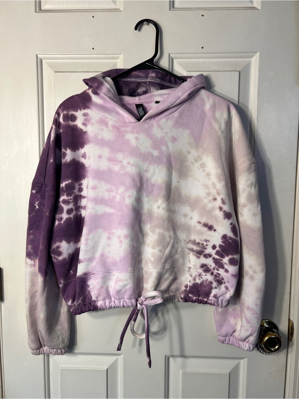 NWOT Crop tie dye hoodie